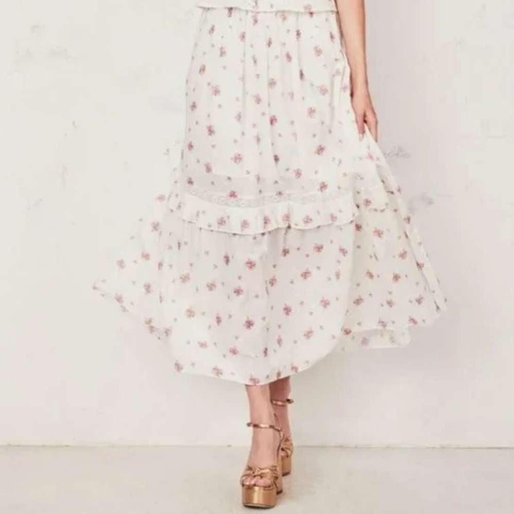 LoveShackFancy Iman Skirt Size 2